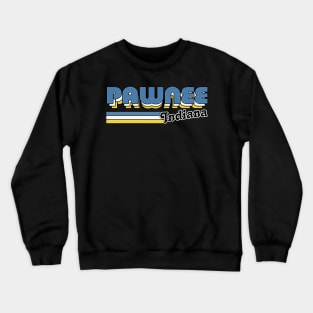 Pawnee, Indiana // Vintage Aesthetic Design Crewneck Sweatshirt